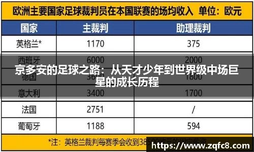 京多安的足球之路：从天才少年到世界级中场巨星的成长历程